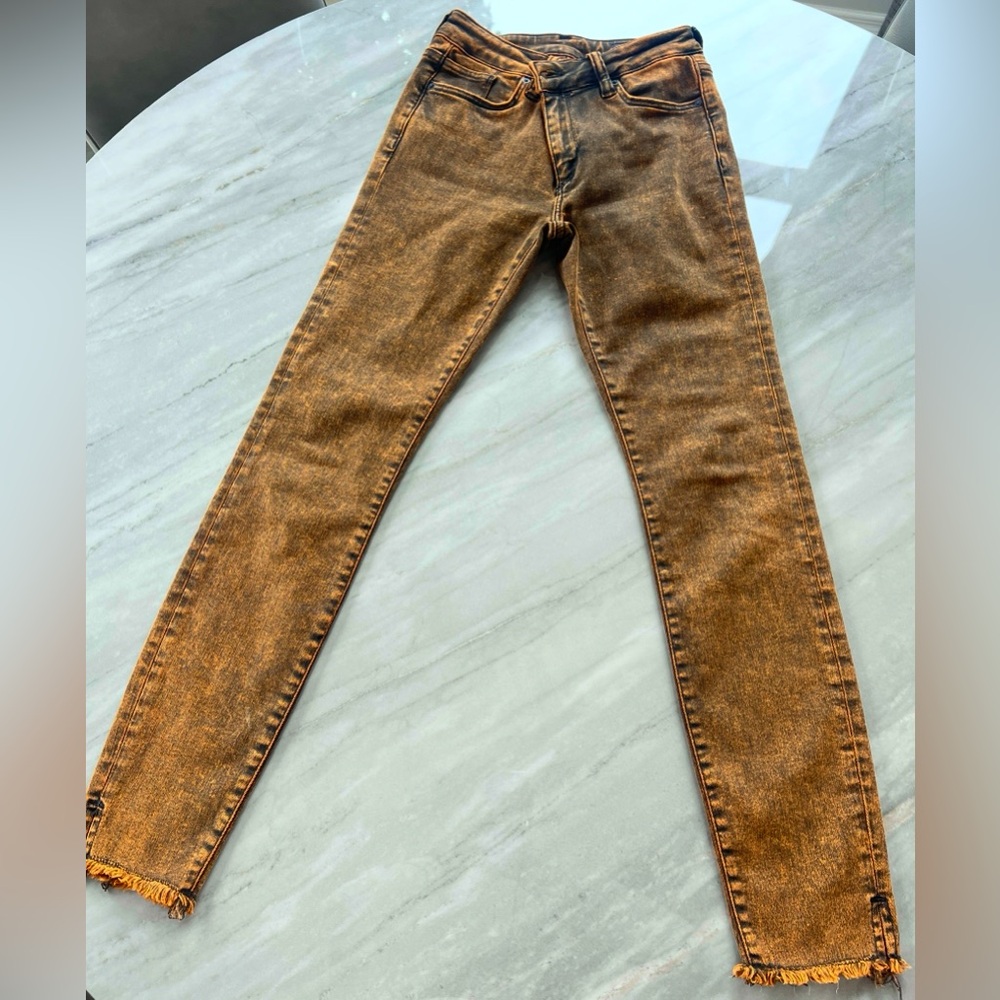 All Saints Women's Tan Straight Leg Jeans